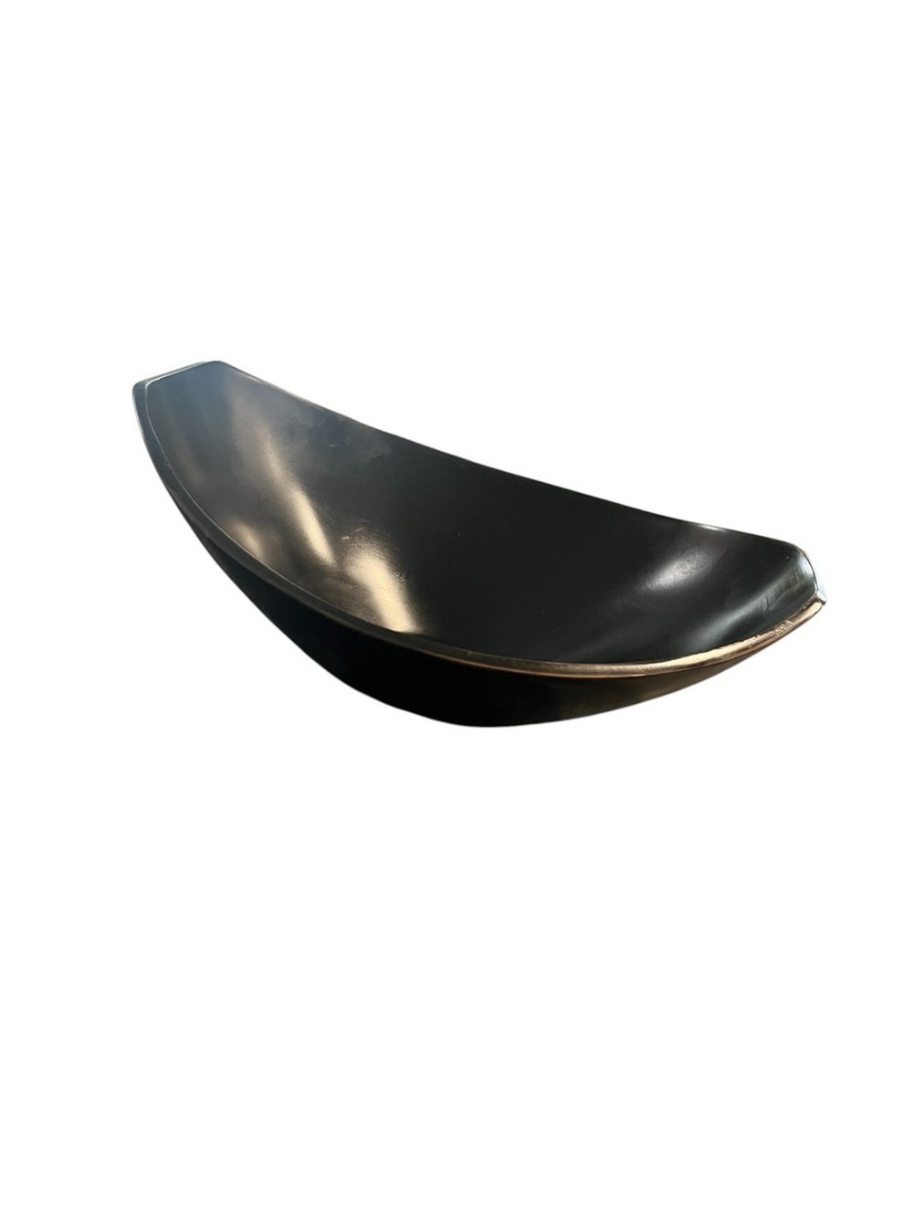 Mid Century Modern MCM Dansk Black Metal Fruit Serving Bowl 12” - Picture 10 of 10